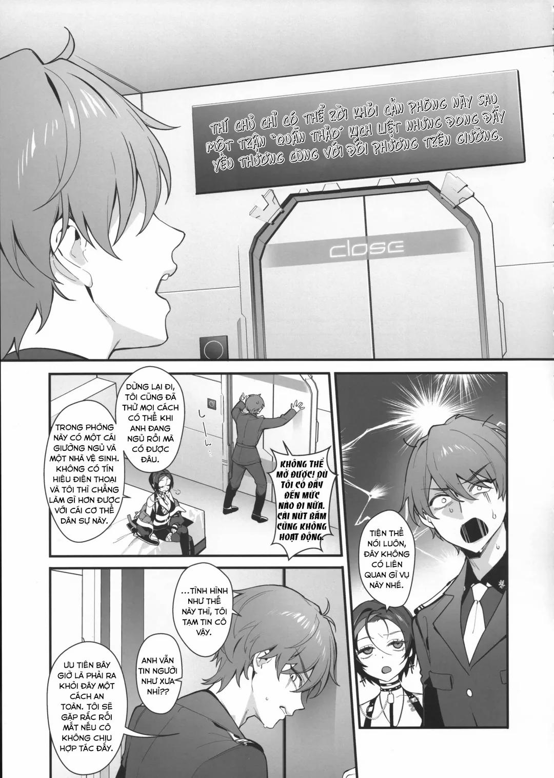 Icha Love Sex Shinai to Derarenai Heya Oneshot trang 3