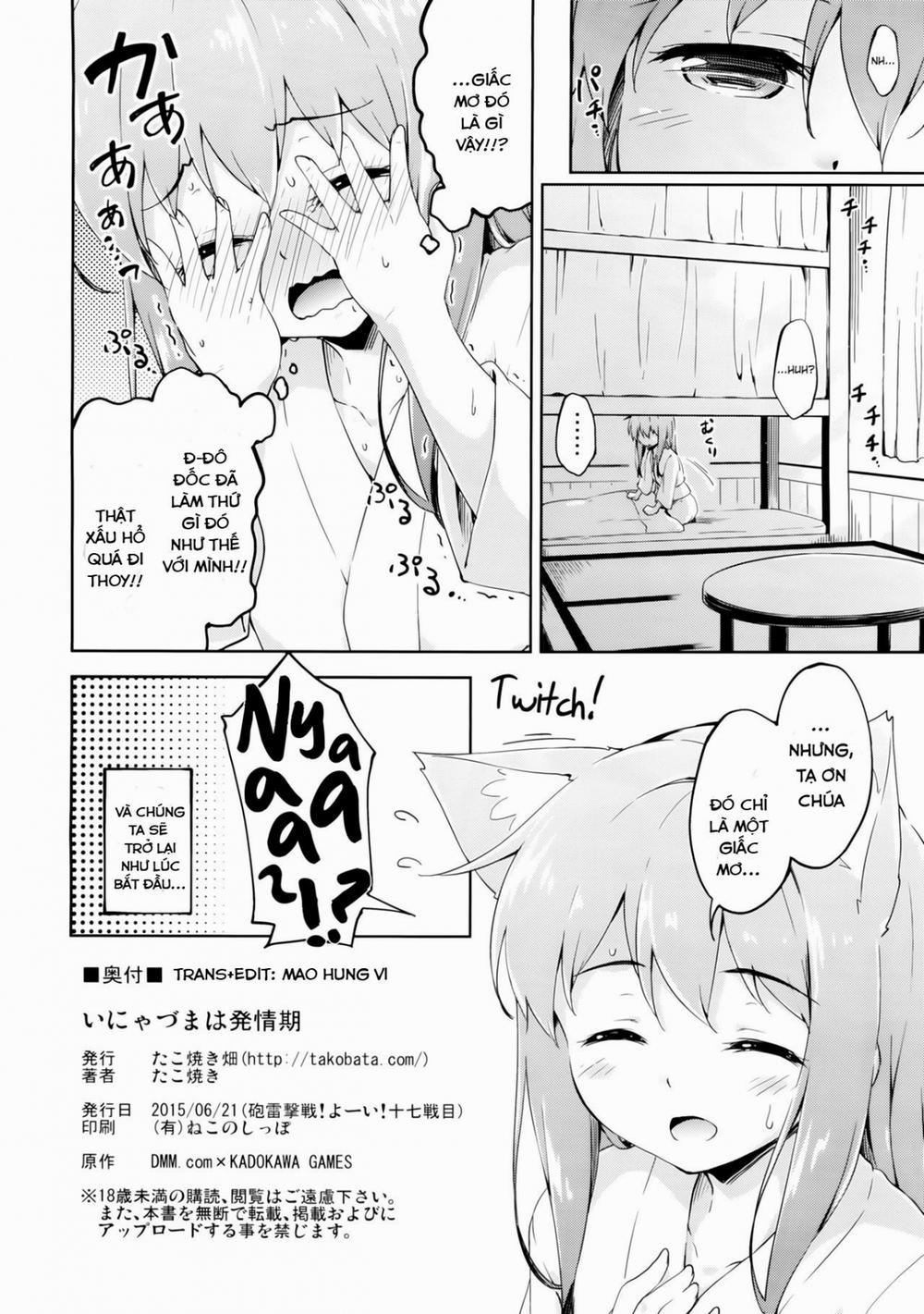 Inyaduma wa Hatsujouki - Inyaduma is in Estrus (Kantai Collection -KanColle-) Chương Oneshot Trang 24