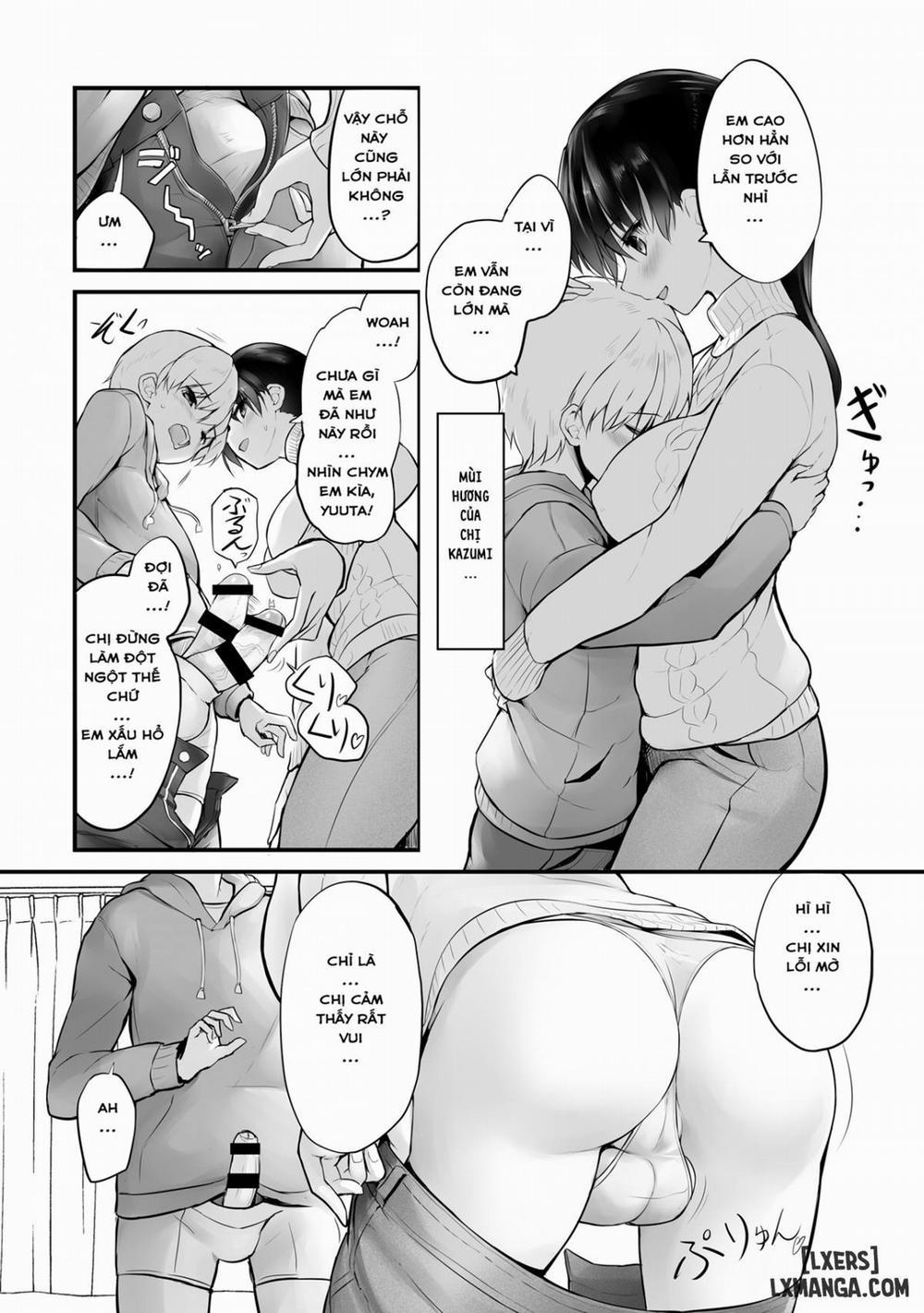 Itoko no Futanari Onee-chan to Naisho no Milk Oneshot trang 4