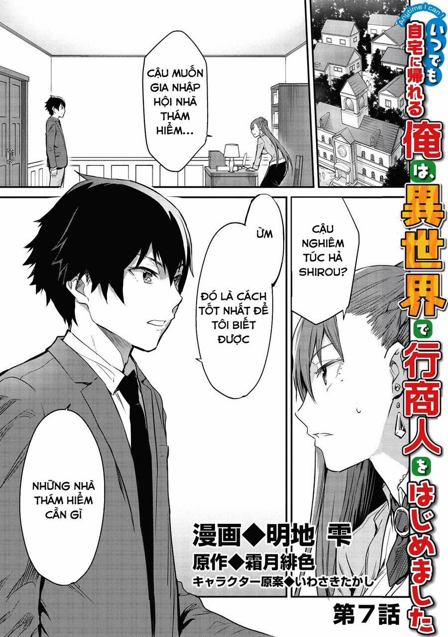 Itsudemo Jitaku Ni Kaerareru Ore Wa, Isekai De Gyoushounin O Hajimemashita 7 trang 2