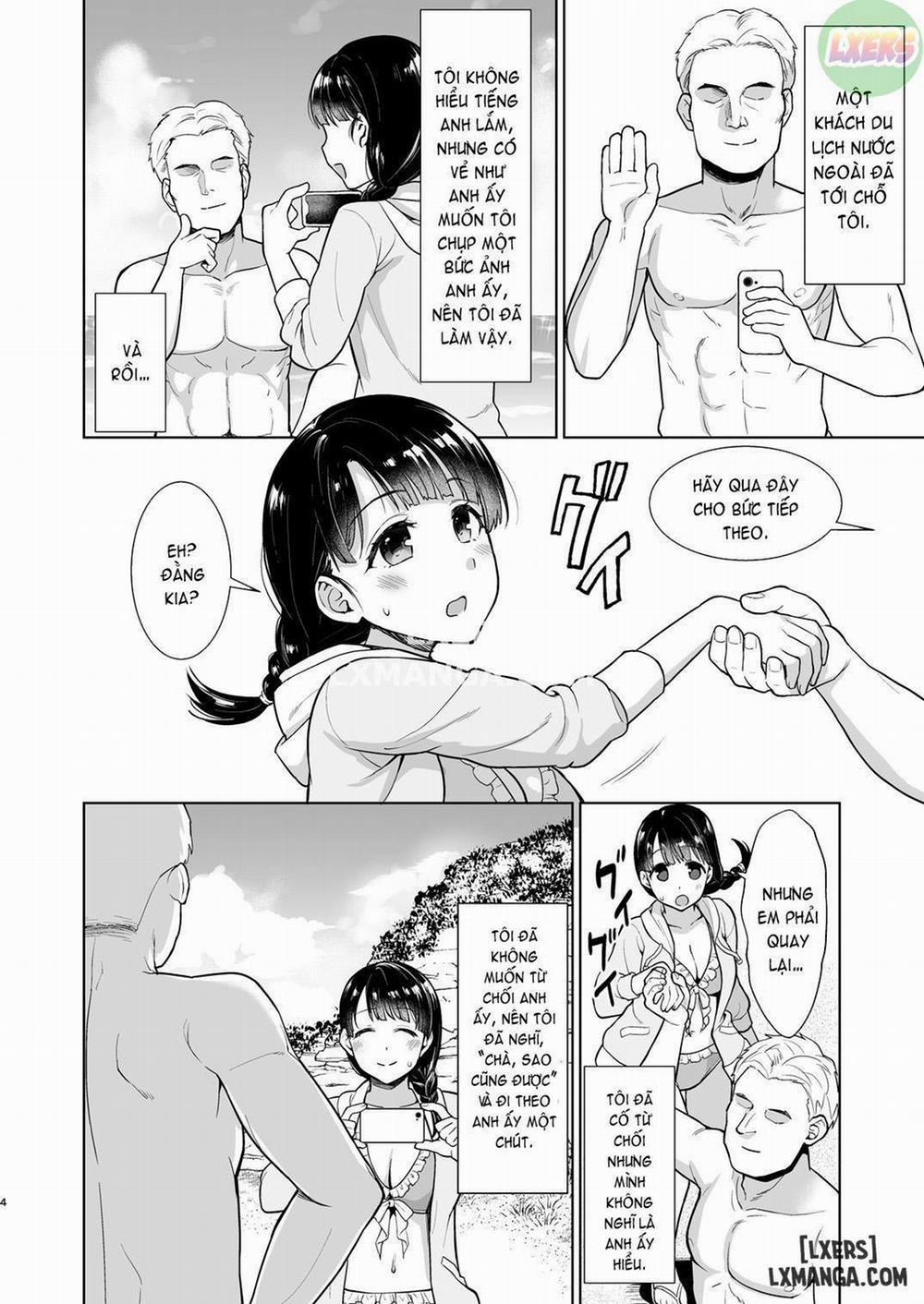 Iya da to Ienai Jimikei Shoujo to Hamabe no Gaikokujin Ryokoukyaku Chương Oneshot Trang 3