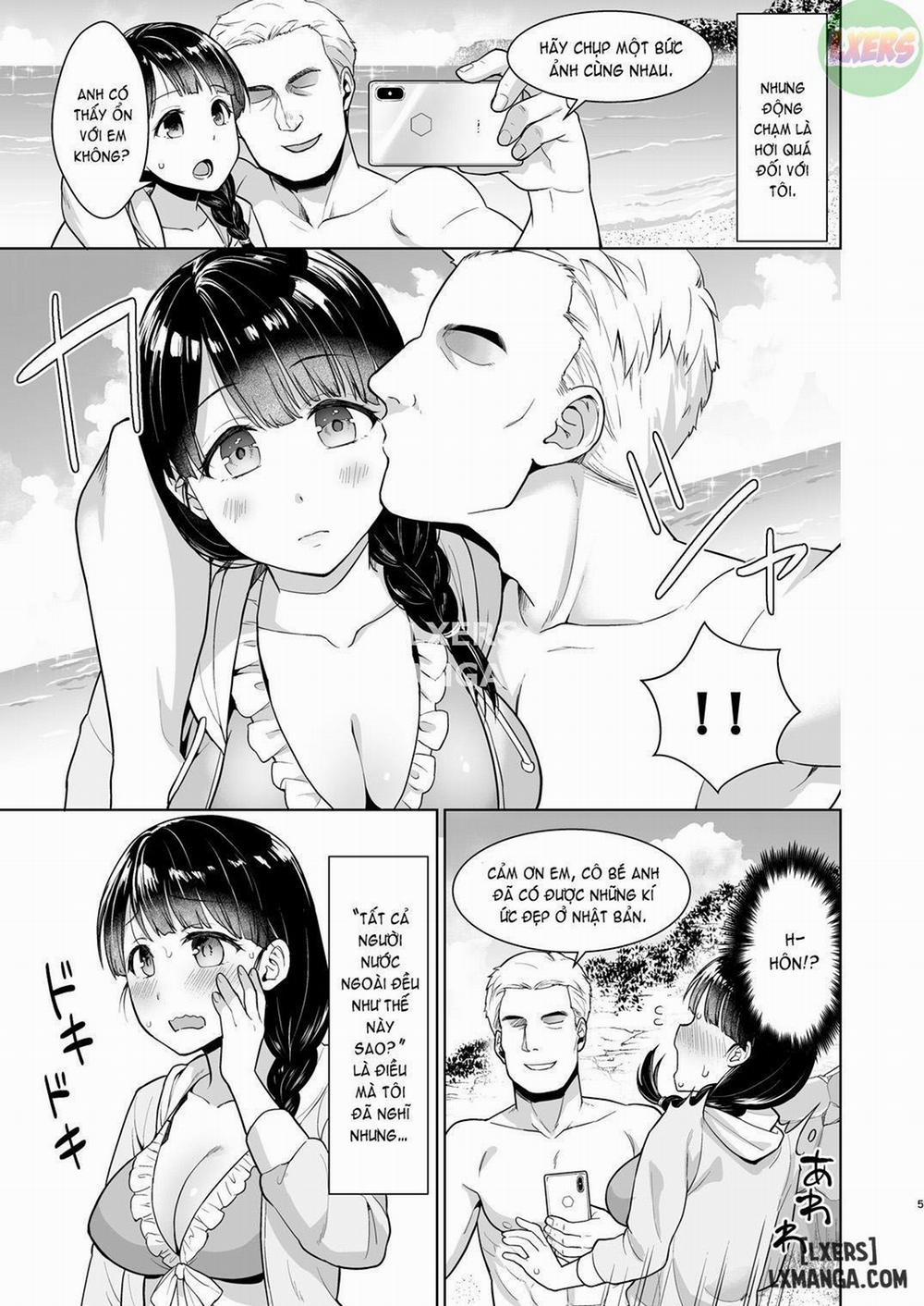 Iya da to Ienai Jimikei Shoujo to Hamabe no Gaikokujin Ryokoukyaku Chương Oneshot Trang 4