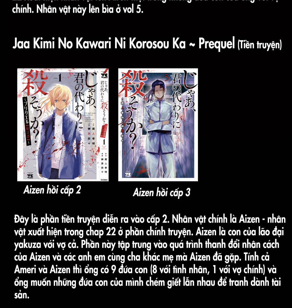 Jaa Kimi No Kawari Ni Korosou Ka ~ Prequel (Tiền Truyện) 12 trang 2