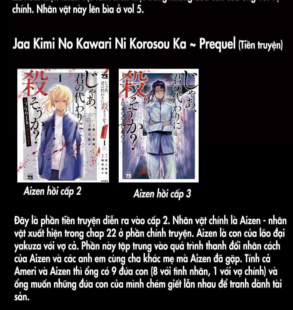 Jaa Kimi No Kawari Ni Korosou Ka ~ Prequel (Tiền Truyện) 9 trang 2