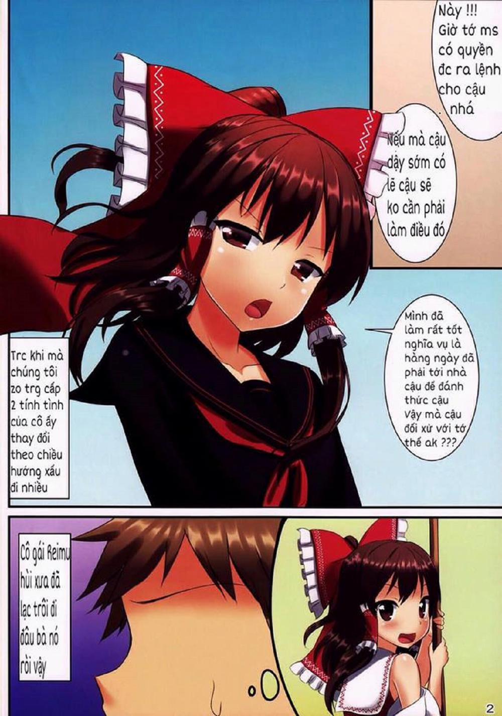 JK Reimu to Kyoushitsu H ~Moshi Hakurei Reimu ga, Tsundere de Hinnyuu na Osananajimi Dattara (Touhou Project) Chương Oneshot Full Color Trang 4