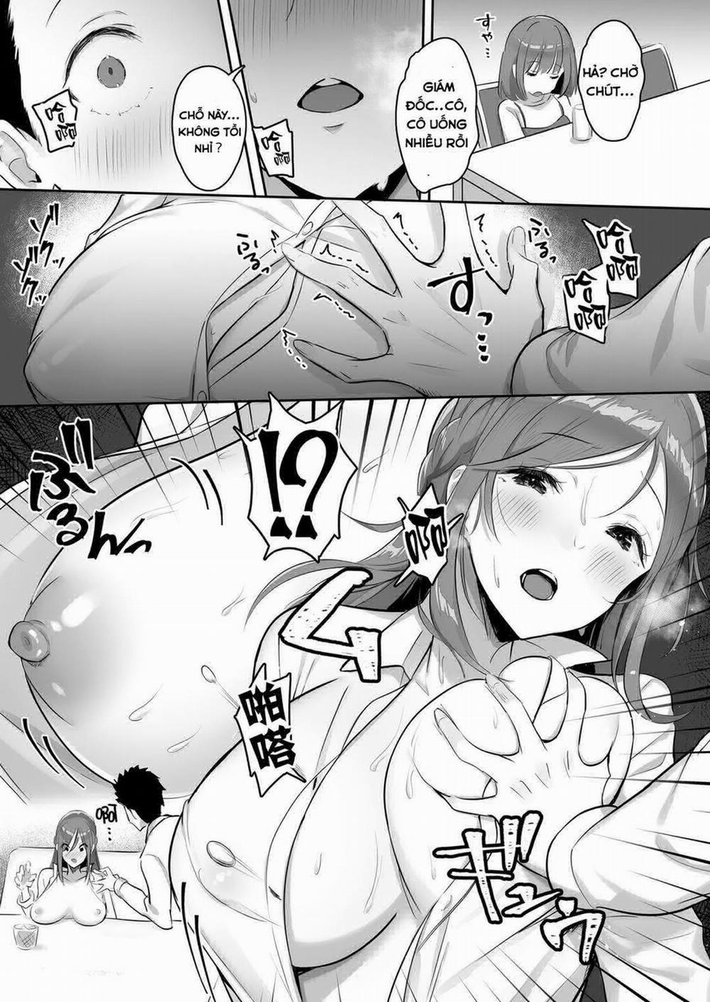 Kanojo ni wa Ienai… Kyonyuu Joushi to Hamemakuri SEX Zangyou Oneshot trang 11