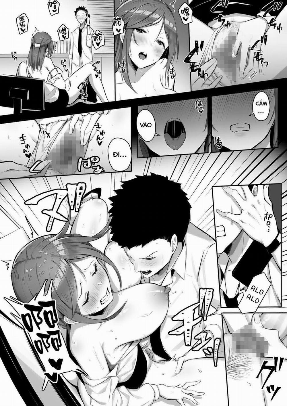 Kanojo ni wa Ienai… Kyonyuu Joushi to Hamemakuri SEX Zangyou Oneshot trang 23