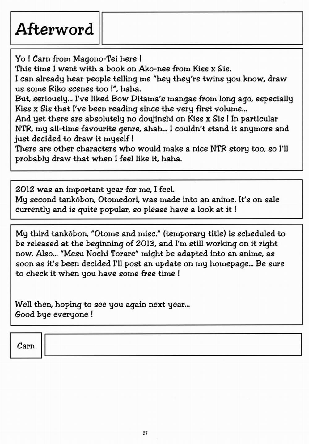 Kayumidome 8 houme (Kiss x sis) Oneshot trang 30