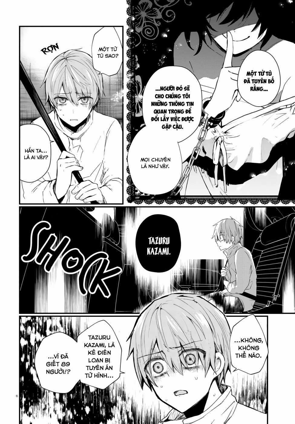 Kẻ Hoạ Sát: Tử Tù Kazami Tazuru 1 trang 9