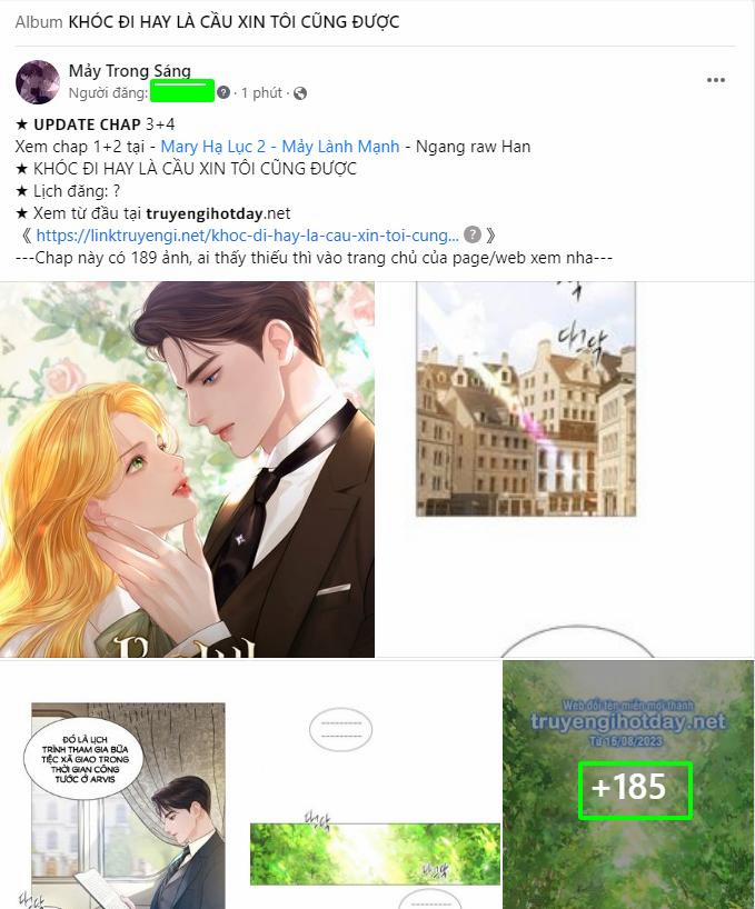 Khóc Đi Hay Là Cầu Xin Tôi Cũng Được 1.1 trang 1