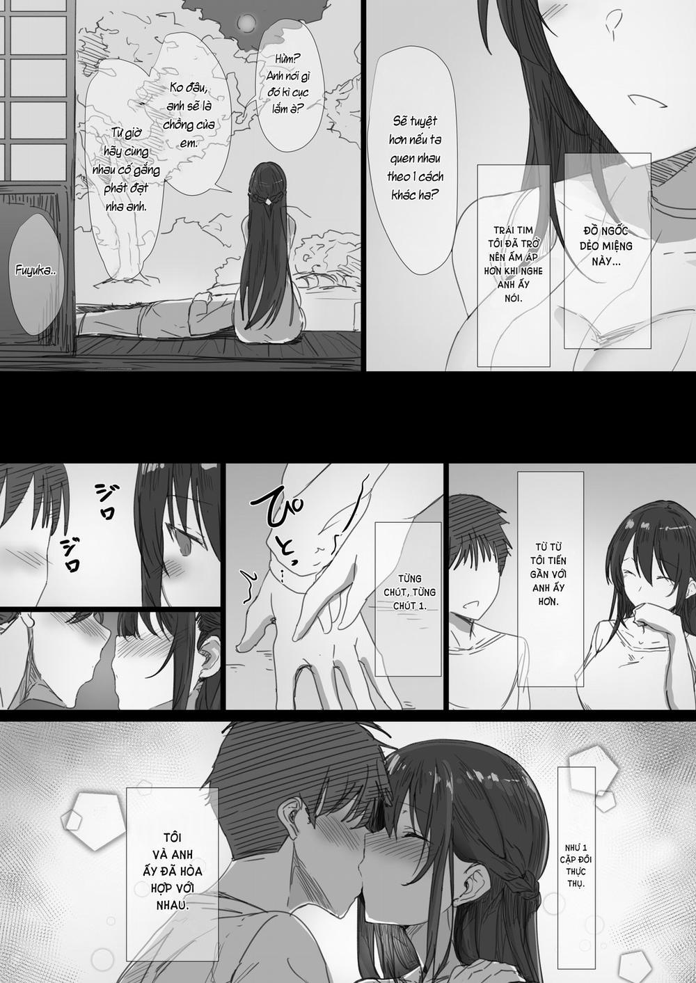 Ki ga Tsuyoi Seiso na Hitozuma Reijou ga Netorareru made no Ichibu Shijuu 1: Ngày em và anh làm vợ chồng. trang 10