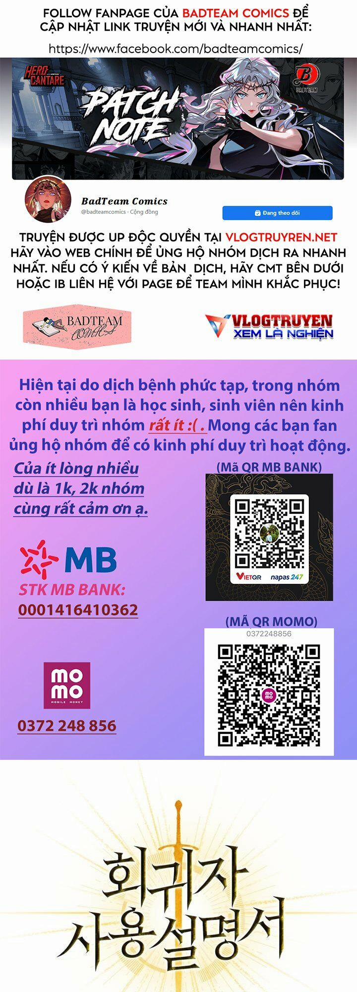 Kí Sự Hồi Quy (Regressor Instruction Manual) Chương 12 Trang 1