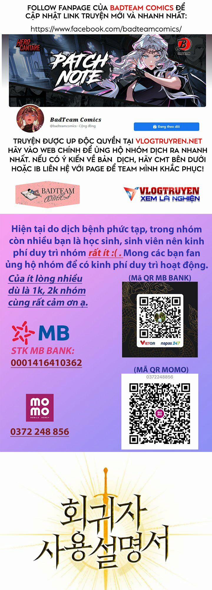 Kí Sự Hồi Quy (Regressor Instruction Manual) Chương 13 Trang 1