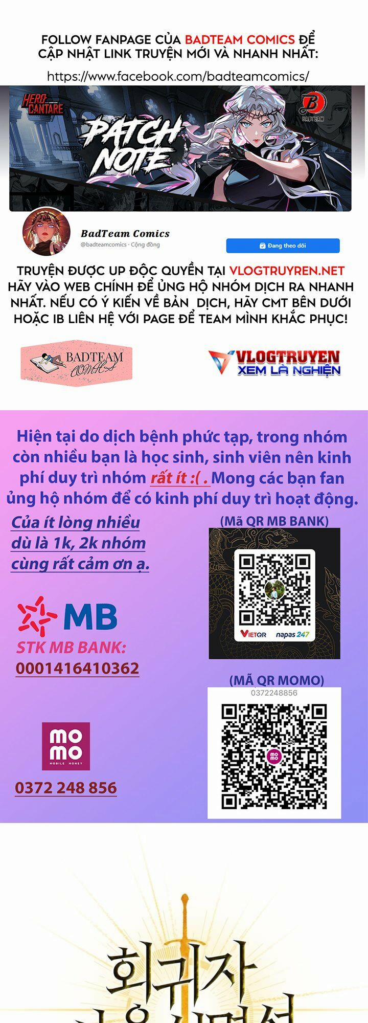 Kí Sự Hồi Quy (Regressor Instruction Manual) Chương 9 Trang 1