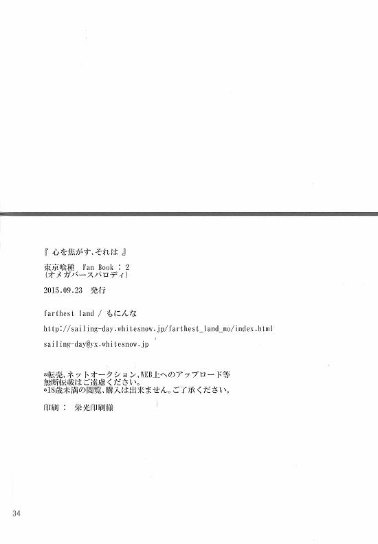 Kokoro o Kogasu, Sore wa (Tokyo Ghoul) Oneshot trang 32