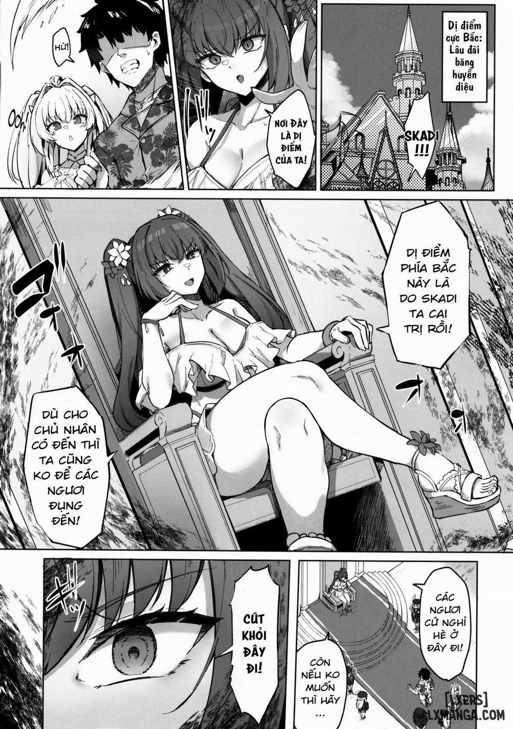 Kỳ nghỉ hè của Chaldea. Kết hôn và chuyển giao Mana với cô dâu Skad 1 trang 4