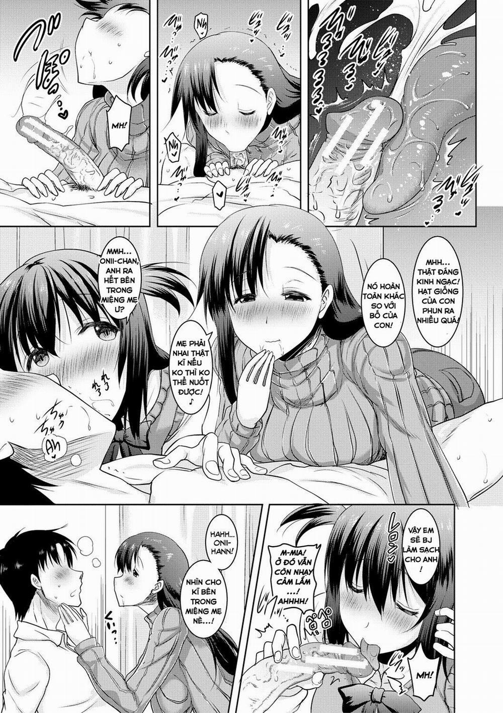 Kyonyuu Oyako no Shita to Shikyuu ni Renzoku Shasei 2 trang 10