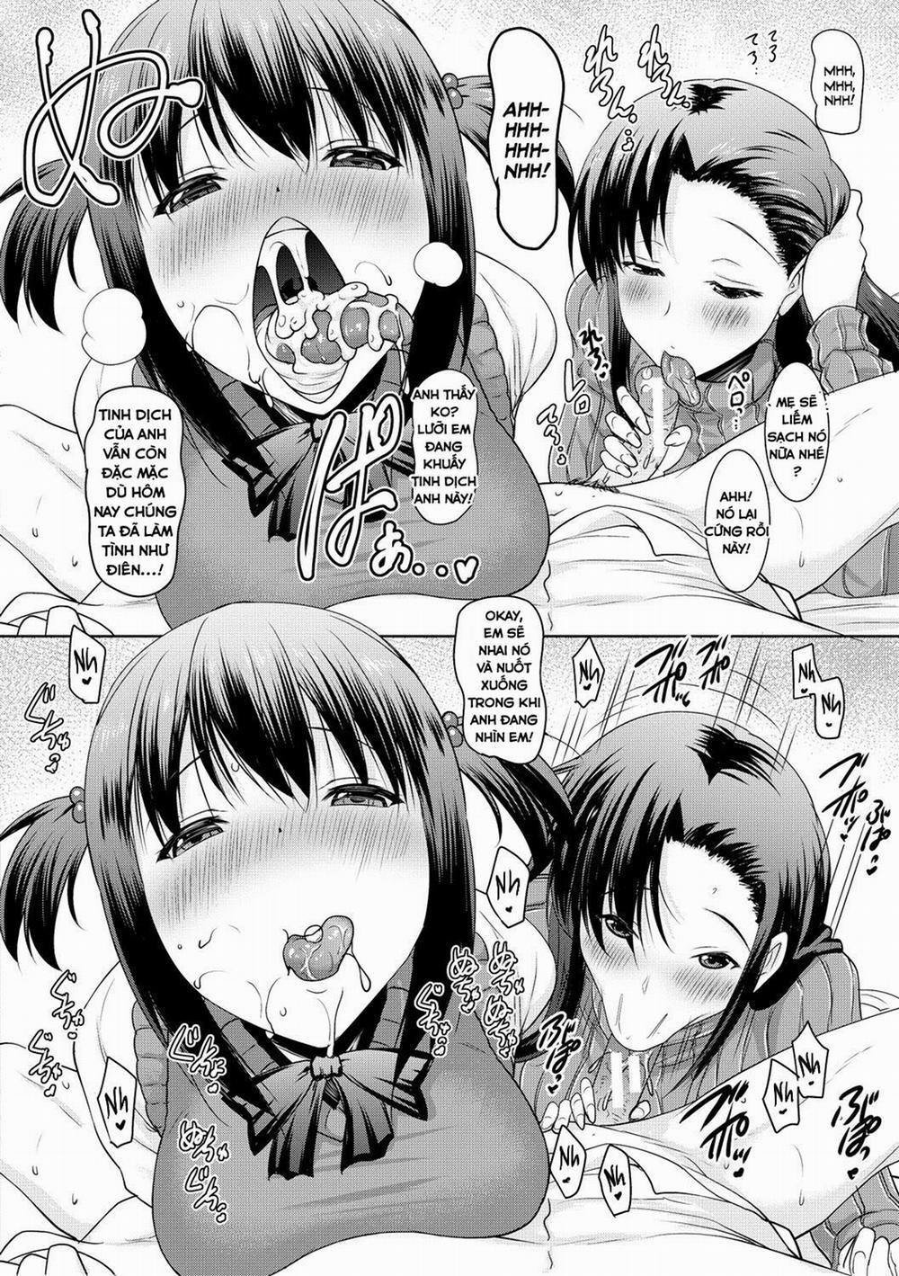 Kyonyuu Oyako no Shita to Shikyuu ni Renzoku Shasei 2 trang 13