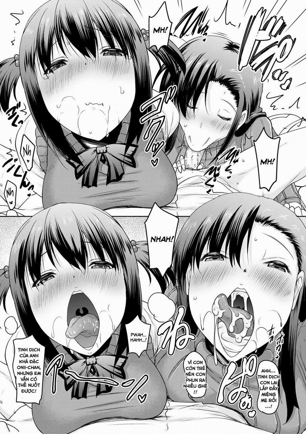 Kyonyuu Oyako no Shita to Shikyuu ni Renzoku Shasei 2 trang 14