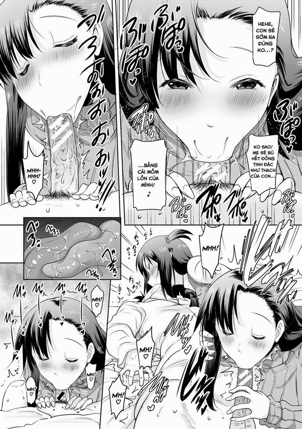 Kyonyuu Oyako no Shita to Shikyuu ni Renzoku Shasei 2 trang 9