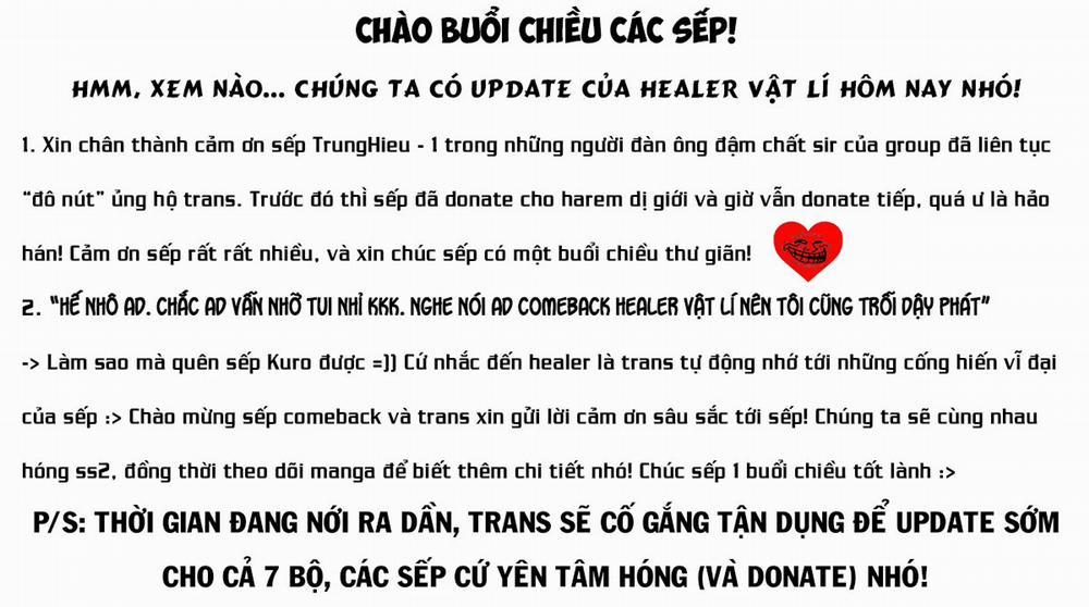 Là Healer Nhưng Lại Có Mặt Trên Chiến Trường Chương 72 Trang 1