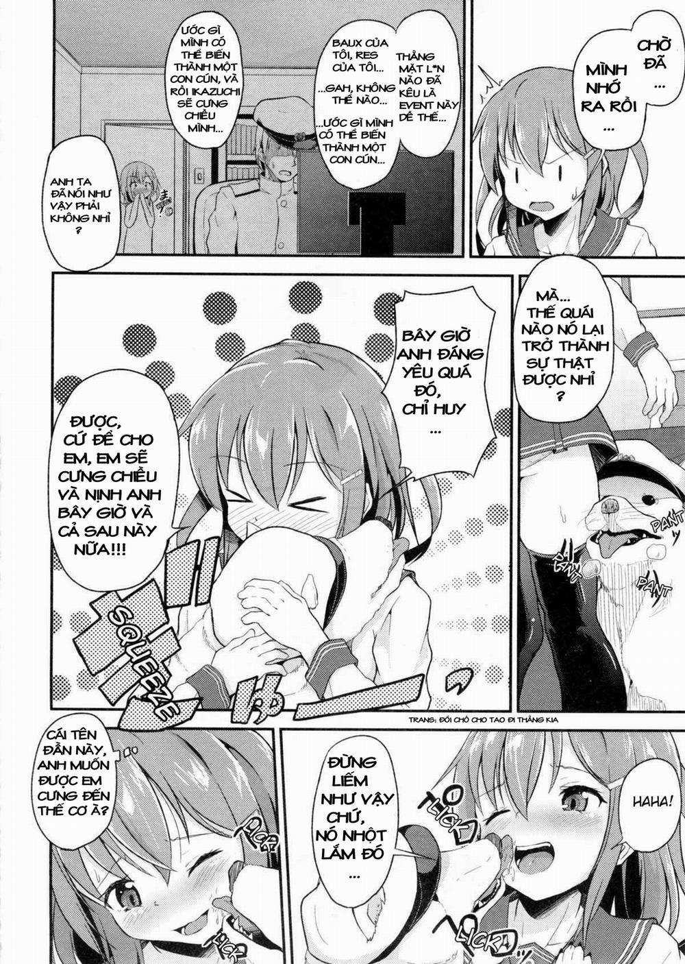 [LOLI] Shireikan Ga Wanko Ni Nacchatta!! (Kantai Collection) Chương Oneshot Trang 4