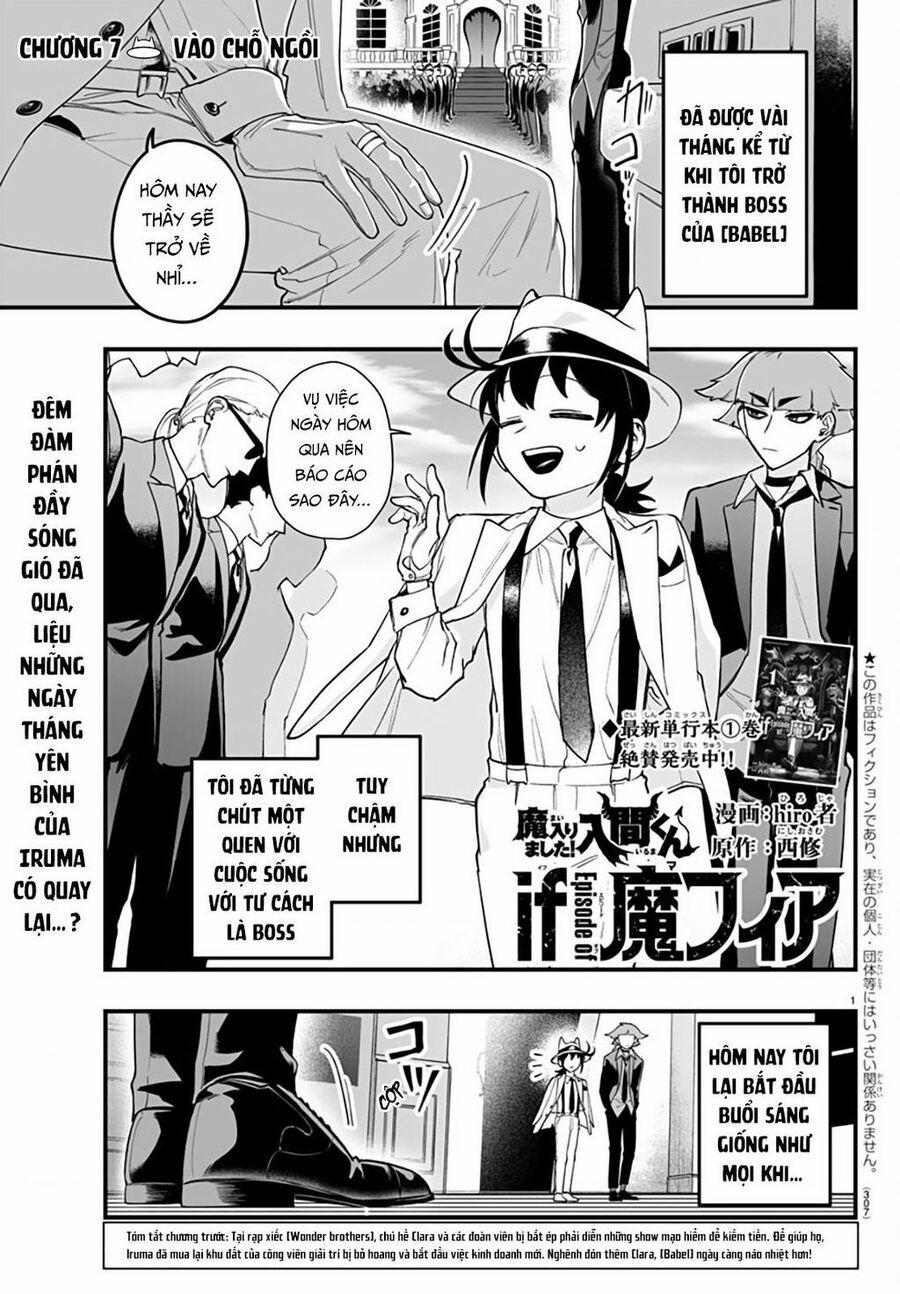 Mairimashita! Iruma-Kun: If Episode Of Mafia Chương Chuong 7 Trang 1