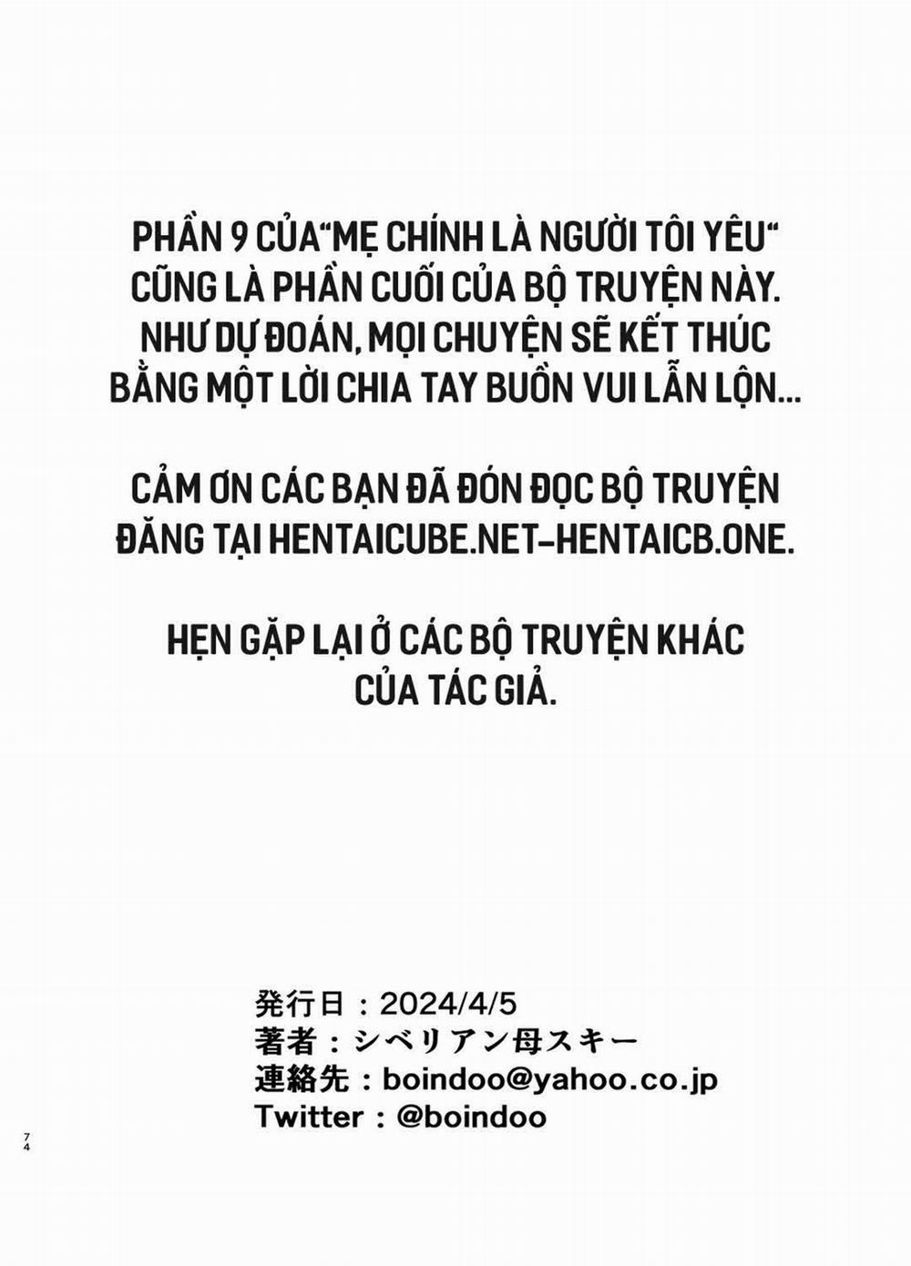 Mẹ là người phụ nữ mà tôi yêu Chương 0 0 H i k t Trang 39