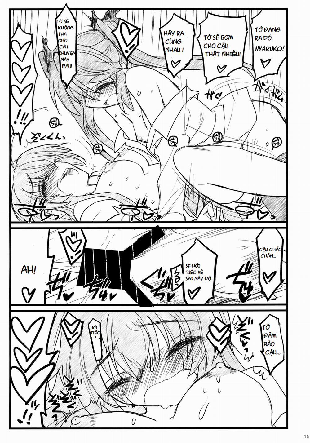 Meijoushigatai Doujinshi no Youna Mono (Haiyore! Nyaruko-san) Oneshot trang 13