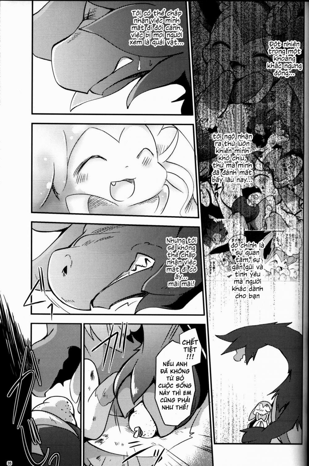 Mori no Kaibutsu to Chiisana Yousei (Pokemon) Chương Oneshot Trang 35