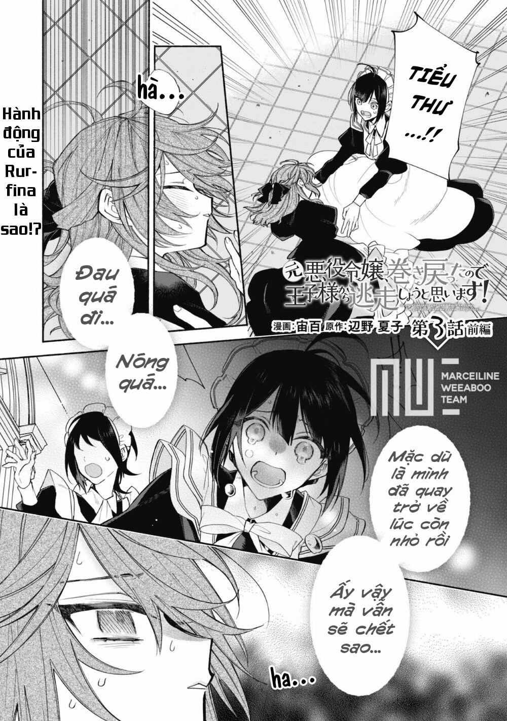 Moto Akuyaku Reijo Makimodotta No De Ouji-Sama Kara Tousou Shiyou To Omoimasu! 3 trang 1