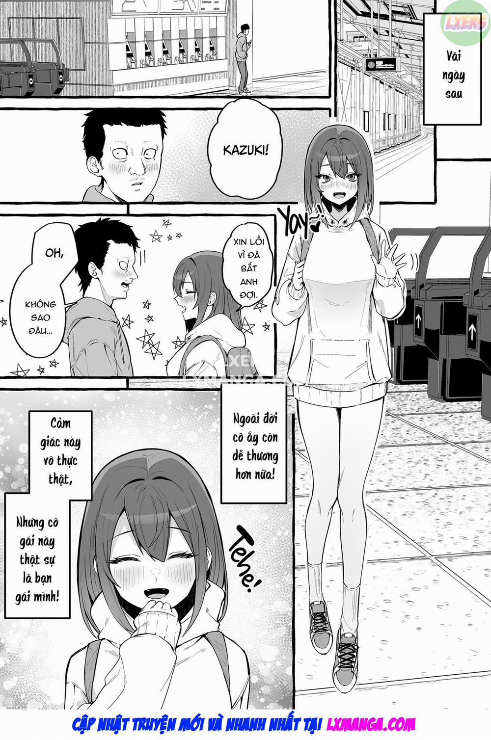 Net de Deatta Kyonyu Kanojo to Attara Shiboritoraremakutta Hanashi. Oneshot trang 17