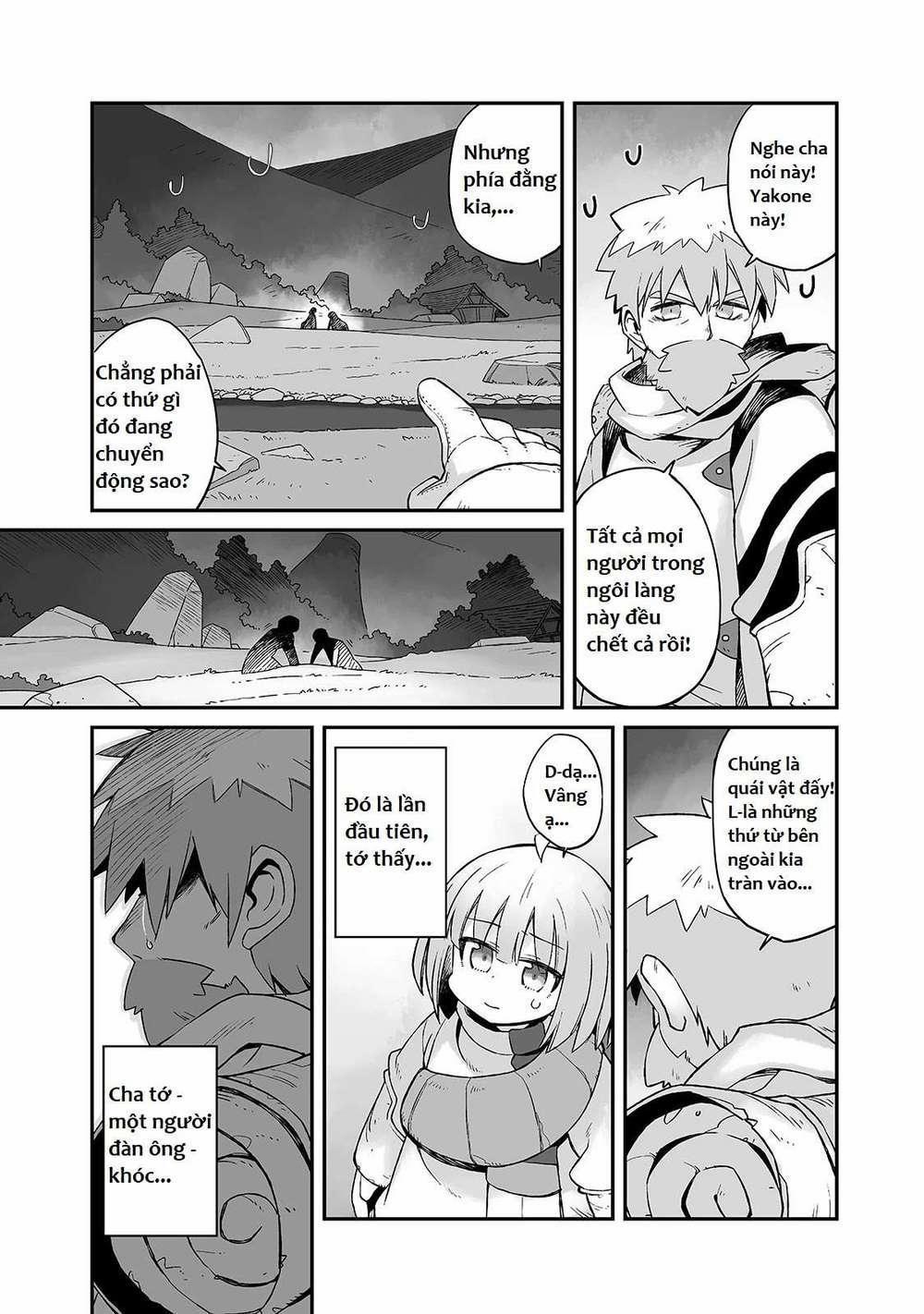 Ngay Cả Khi Hậu Tận Thế, Thật Hạnh Phúc Vẫn Còn Được Sống… 0.0 Thêm nhiều dấu chân nữa của chúng tớ trên hành trình mịt mờ trong làn sương đỏ này... trang 14