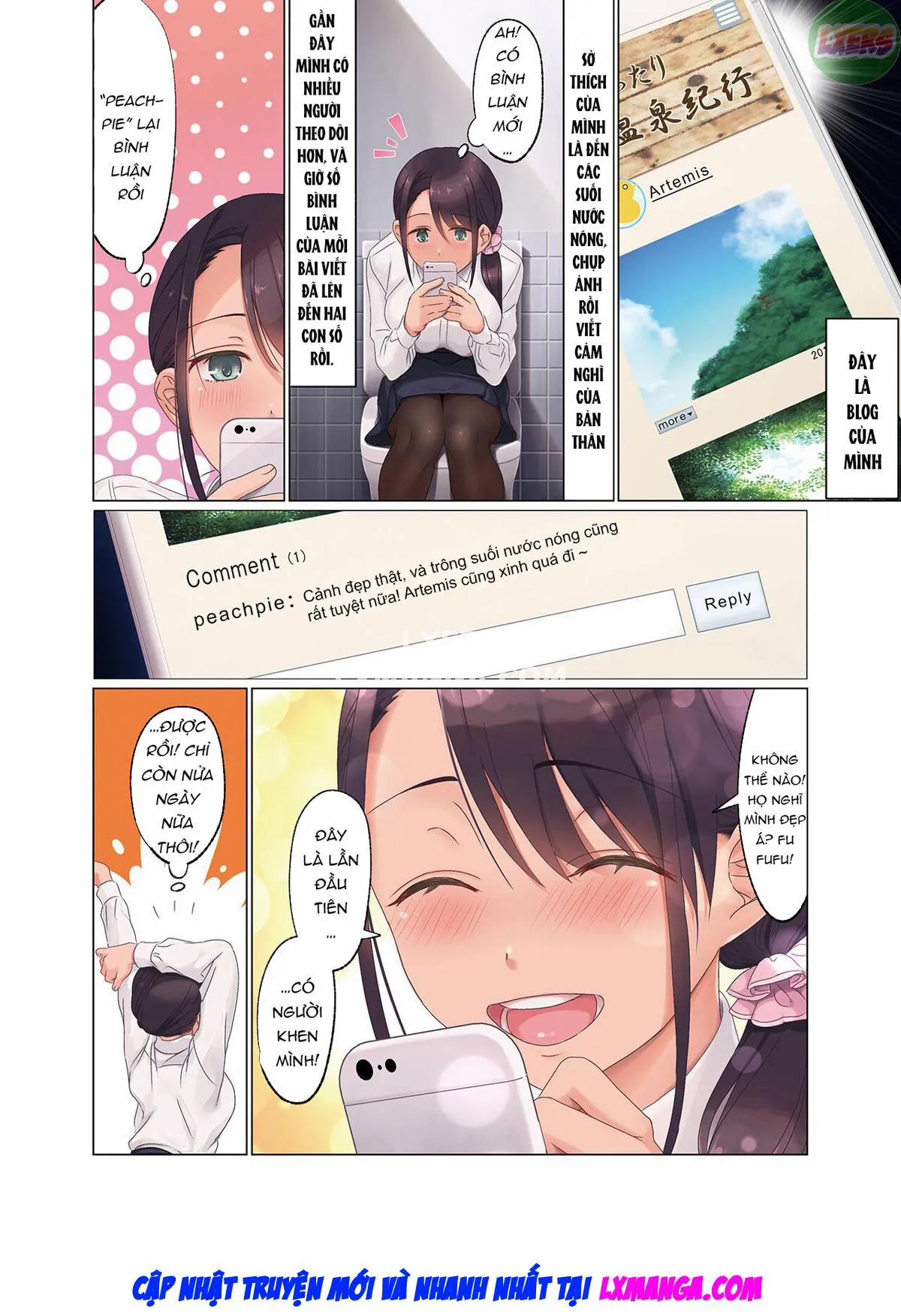 Nghiệt Ngã [Jidori Sns Ni Hamaru Ol Hitou Blogger, Hamerareru; Addicted To Taking Social Media Selfies. Fucking An Office Lady Blogger] OneShot trang 7