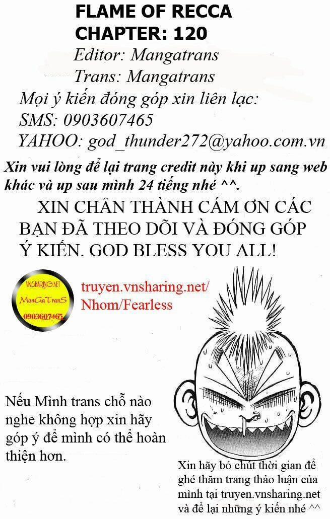 Ngọn Lửa Recca Chương 120 Trang 1