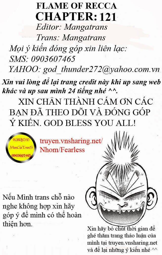 Ngọn Lửa Recca Chương 121 Trang 1