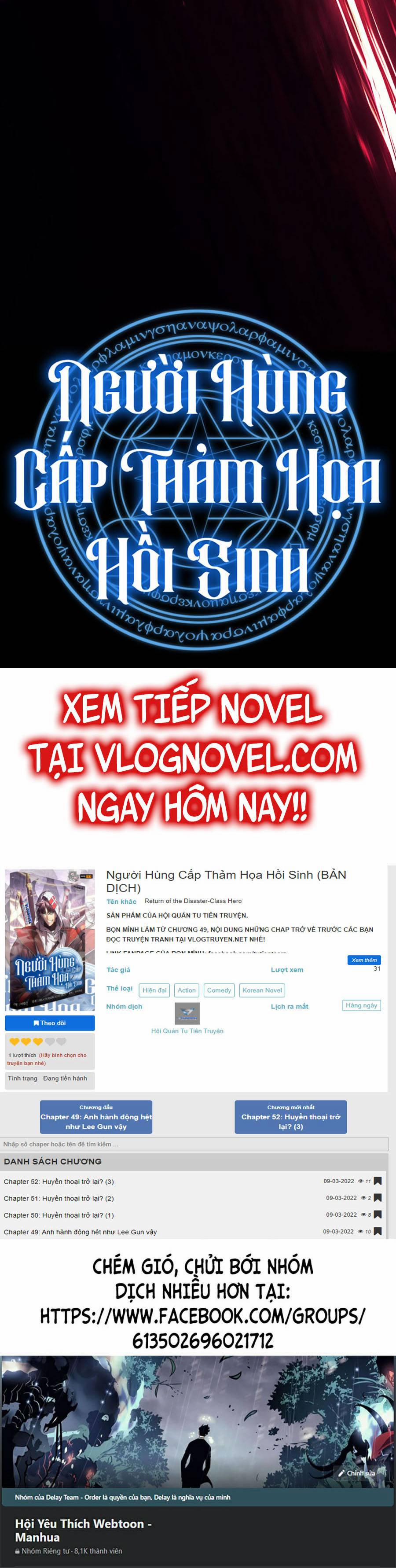 Người Hùng Cấp Thảm Họa Hồi Sinh 32 trang 99