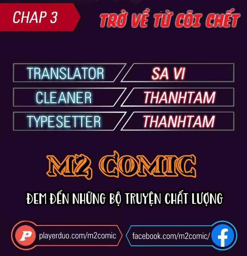 Người Trở Về Từ Cõi Chết Chương 3 Trang 1