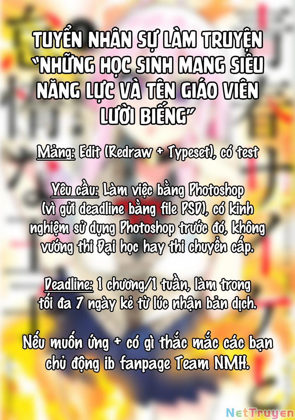 Những Học Sinh Mang Siêu Năng Lực Và Tên Giáo Viên Lười Biếng Chương 6 6 Trang 17