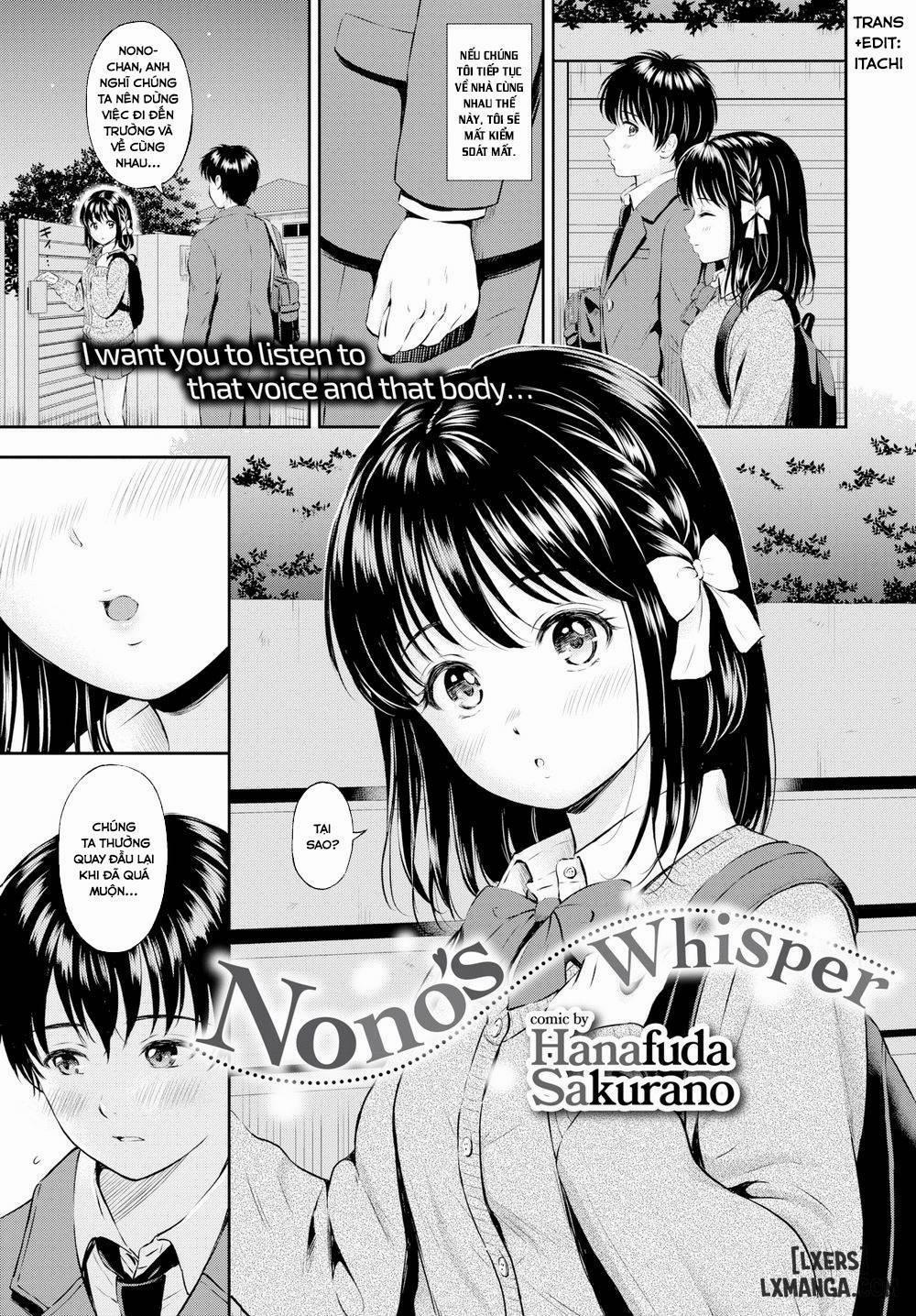 Nono's Whisper Oneshot trang 0