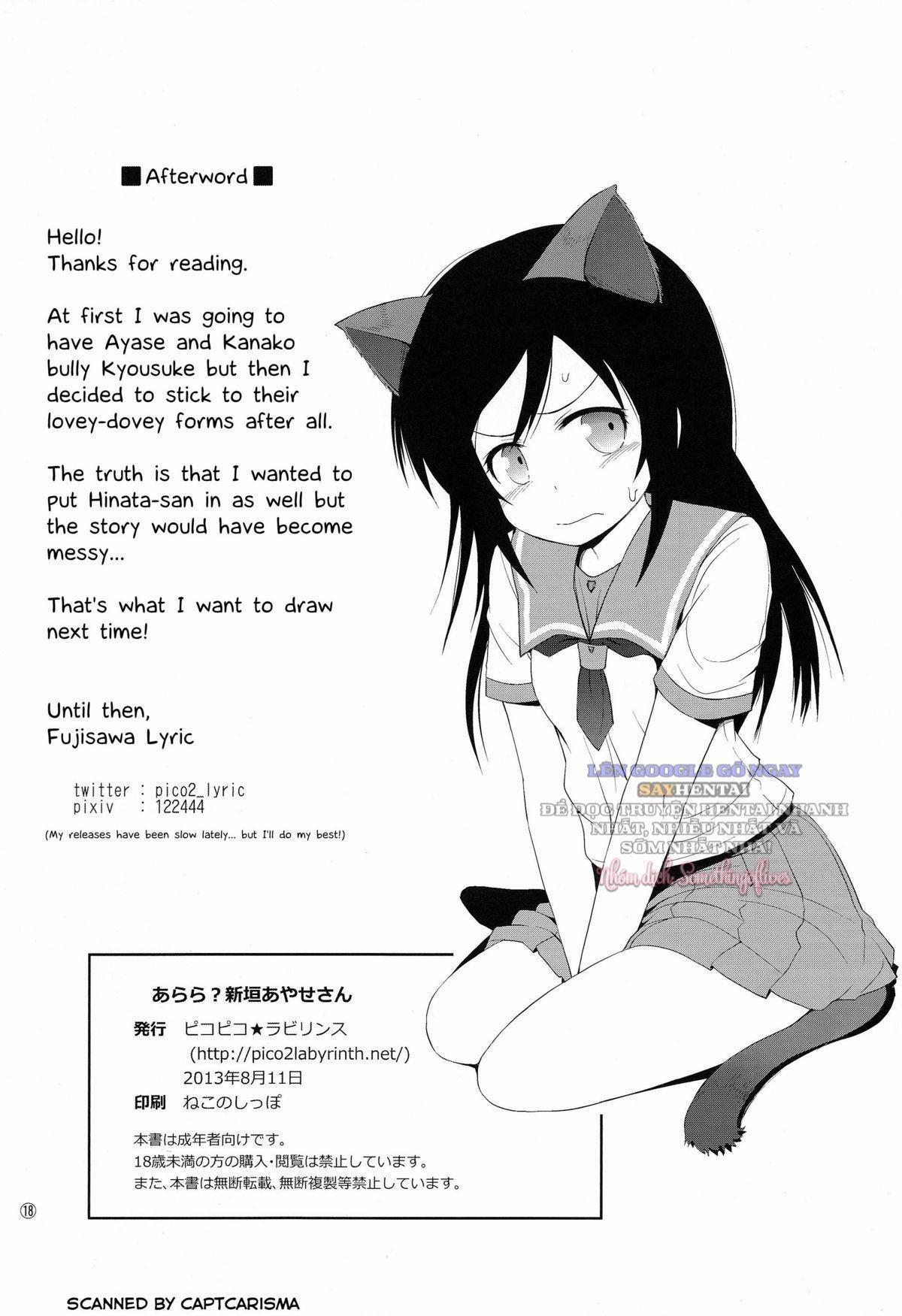 Ô Hay Chẳng Lẽ Là Nàng Aragaki Ayase Đó Sao 1 trang 17