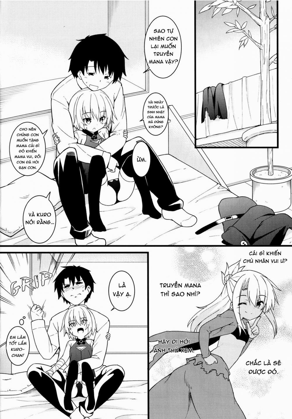 Okaa-san Maryoku Kyoukyuu-tte? | Mom, What's a Mana Transfer? (Fate/Grand Order) Chương Oneshot Trang 3