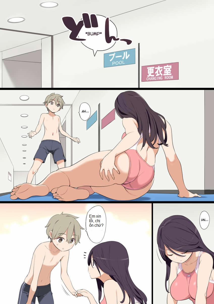 Pool de Deatta Oneesan to Ecchi na Kankei ni Nacchau Ohanashi Chương Oneshot Full Color Trang 3