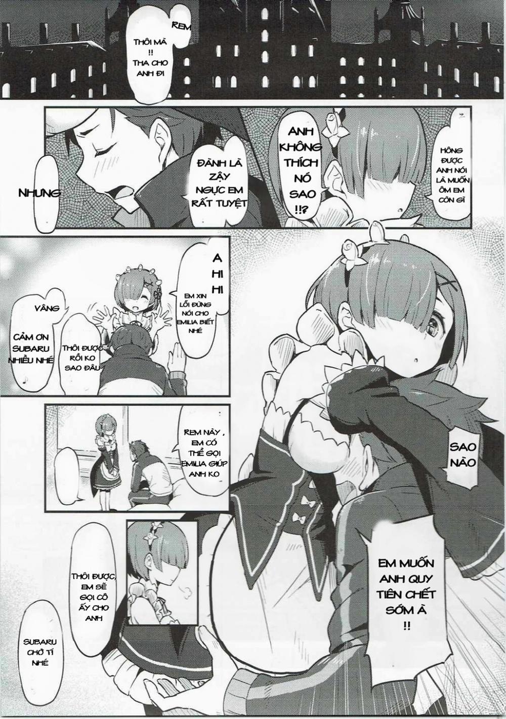 Rem no Emilia Kuttsuke Daisakusen (Re:Zero kara Hajimeru Isekai Seikatsu) Chương Oneshot Trang 1