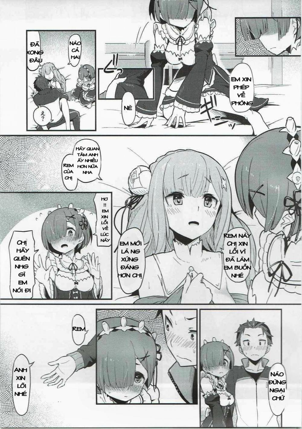 Rem no Emilia Kuttsuke Daisakusen (Re:Zero kara Hajimeru Isekai Seikatsu) Chương Oneshot Trang 19