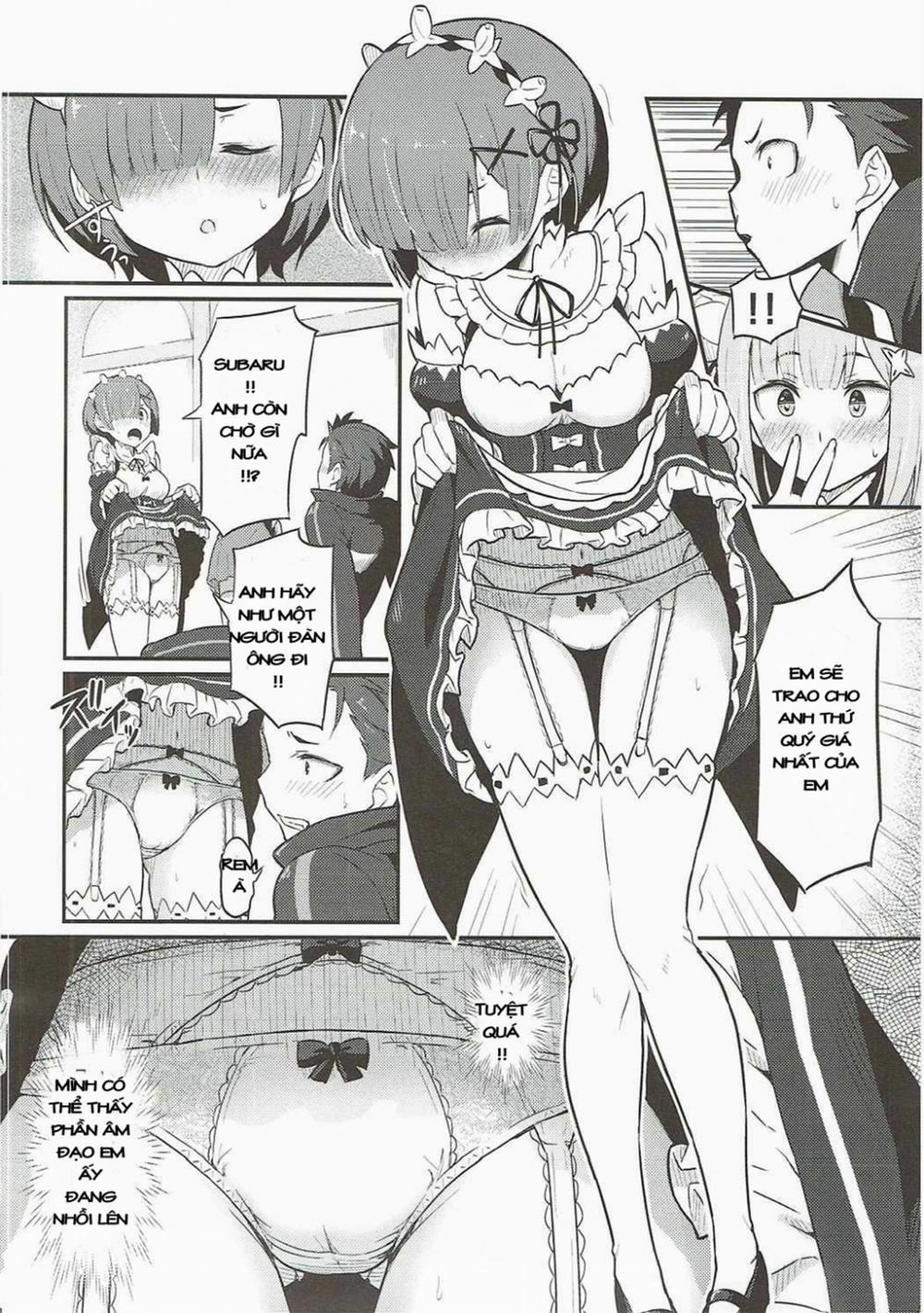 Rem no Emilia Kuttsuke Daisakusen (Re:Zero kara Hajimeru Isekai Seikatsu) Chương Oneshot Trang 4