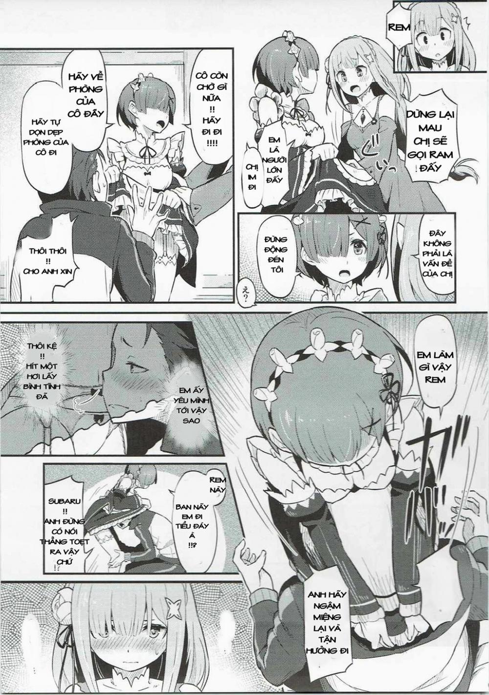 Rem no Emilia Kuttsuke Daisakusen (Re:Zero kara Hajimeru Isekai Seikatsu) Chương Oneshot Trang 5