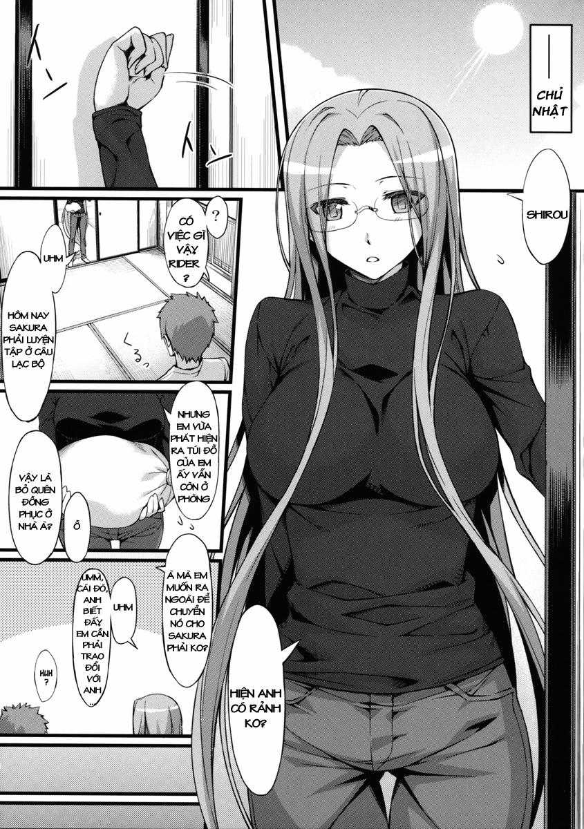 Rider san to Gakusei Fuku. (Fate Hollow Ataraxia) Chương Oneshot Trang 4