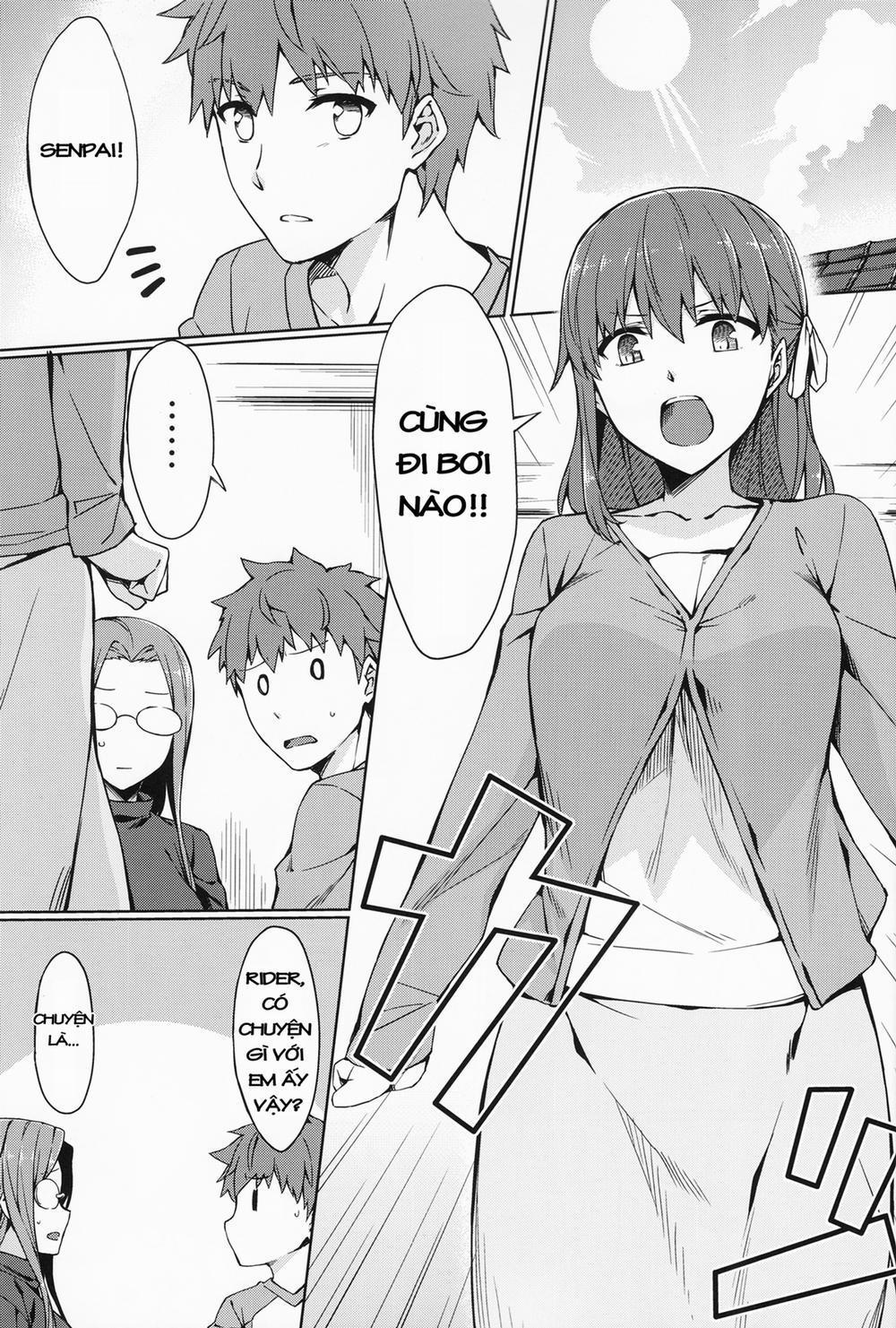 Rider-San To Kyouei Mizugi. (Fate Stay Night) Chương Oneshot Trang 3