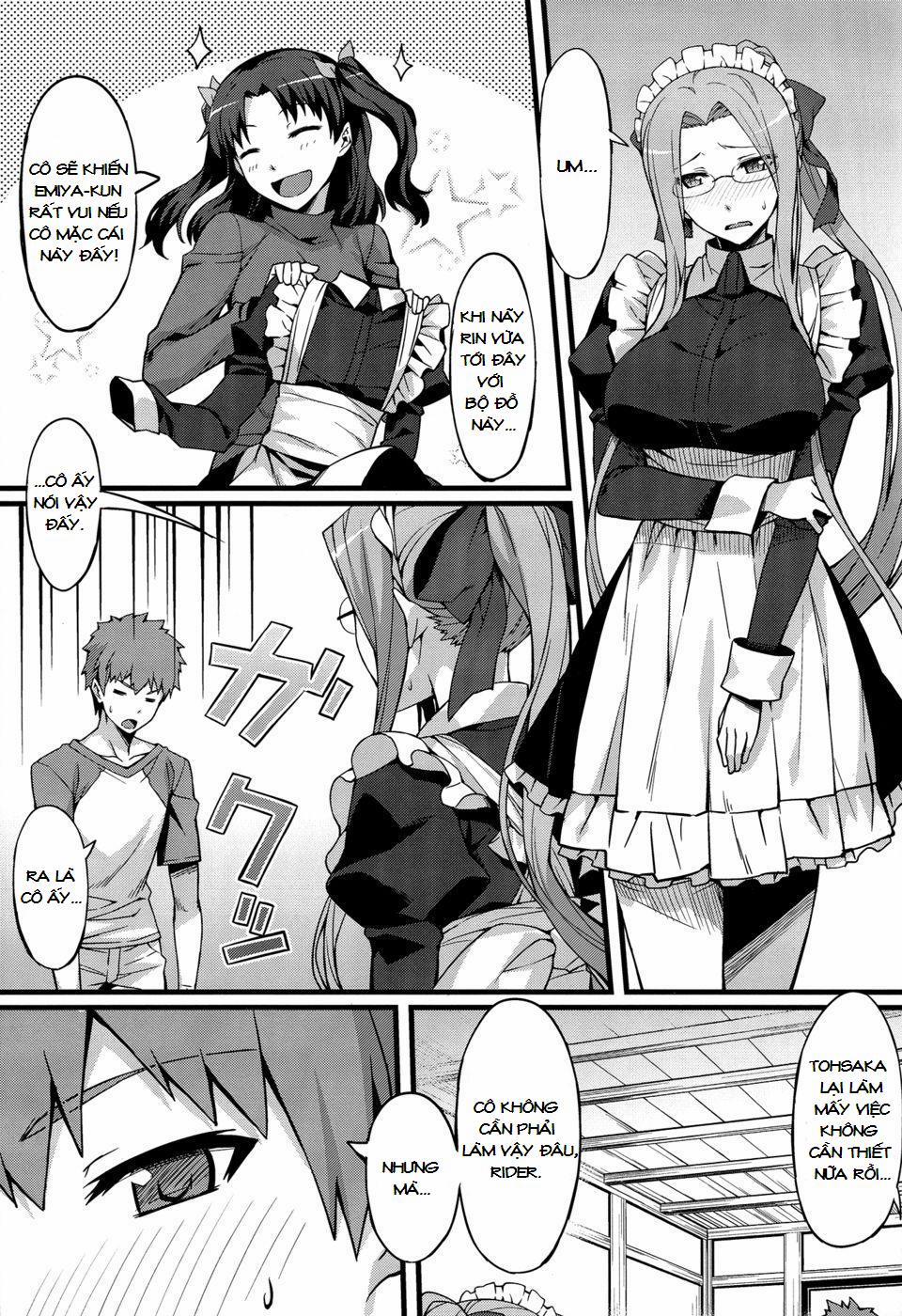 Rider-San To Maid Fuku. (Fate Stay Night) Chương Oneshot Trang 7